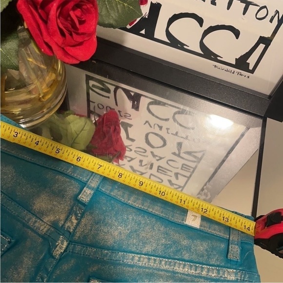 2 PAIRS LADIES 7 For All Mankind Denim Shorts - Picture 6 of 15